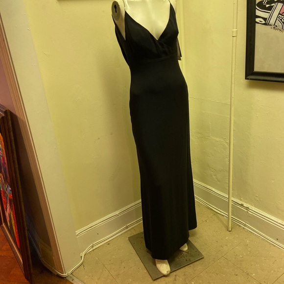 Black Long Backless Dress - Picture 6 of 6